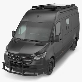 Mercedes Bulletproof Armored Van Rigged 3D model