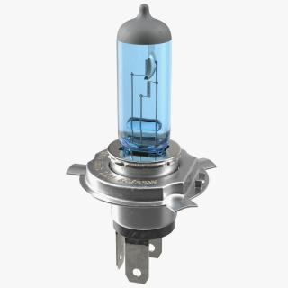 3D model Wurth Halogen Car Bulb H4 12V 5000K