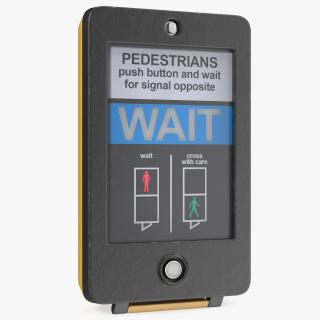 3D London Pedestrian Crosswalk Button Off model