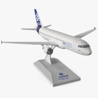 Airbus A320 Scale Model with Stand 3D model