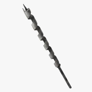 Auger Wood Drill Bit Old 3D model