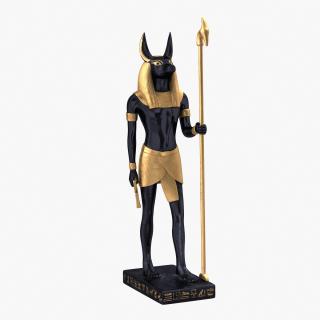 3D model Vintage Egyptian Anubis Statue