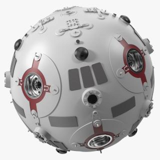 3D model Floating Jedi Training Remote Droid