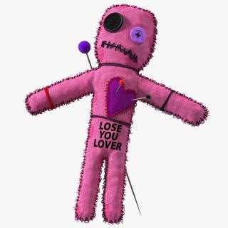 Voodoo Doll Pink Funny 3D