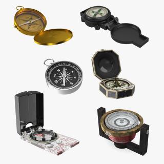 Compasses Collection 4 3D