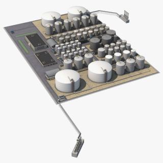 3D model Liquefied Natural Gas Terminal