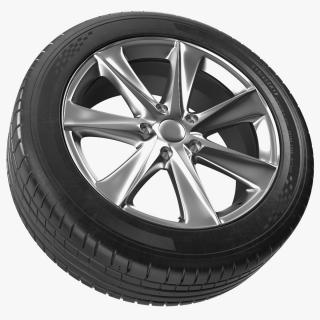 Car Wheel Rim Carrying Tire 3D