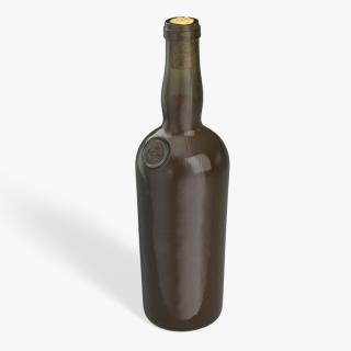 Antique Wine Bottle 3D model