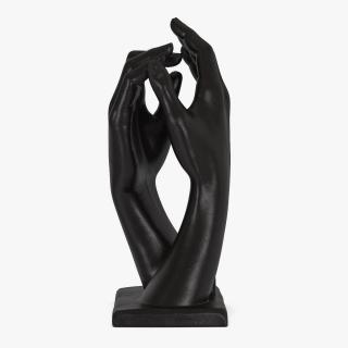 3D Hands Sculpture Black