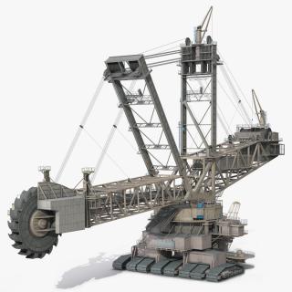 3D model Mining Multi Bucket Wheel Excavator