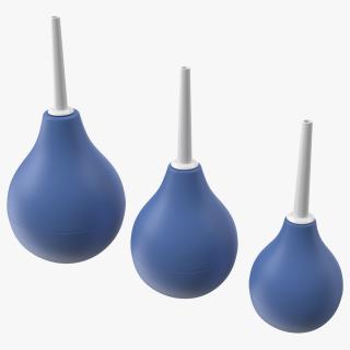 Enema Bulb Syringe Set 3D