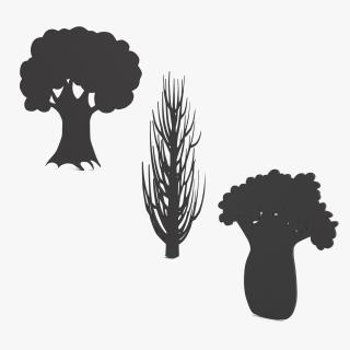 3D model Plant Silhouettes Collection 4