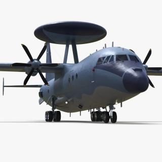 3D Airborne Early Warning and Control Aircraft model