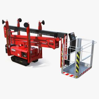 3D Articulated Boom Lift Rigged model