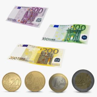 3D Euro Money Collection