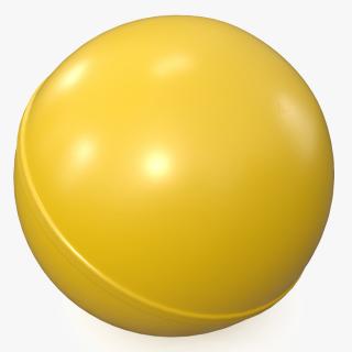 3D model Rubber Bouncy Ball Yellow