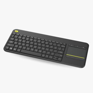 3D Keyboard With Touchpad Black model