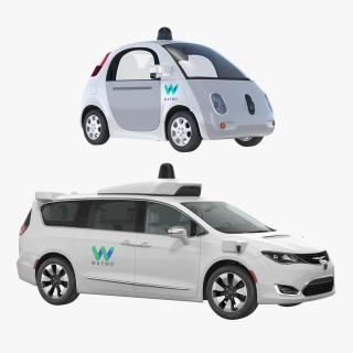 Waymo Self Driving Cars Collection 3D model