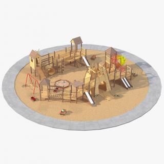 3D model Childrens Playground with Toys