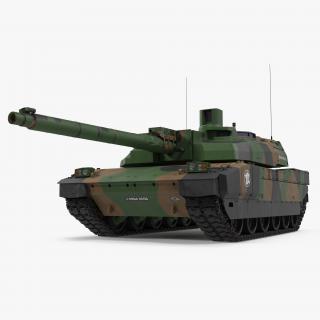 3D AMX-56 Leclerc French Main Battle Tank model