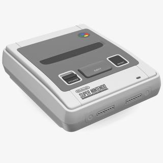 SNES 16bit Home Video Game Console 3D model