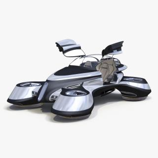 Hover Car Concept by Lazzarini Rigged 3D