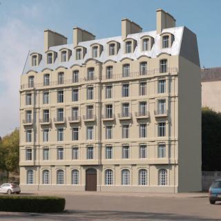 Paris Traditional Multistory Building 3D