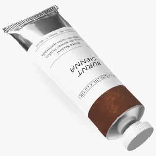 Oil Paint Tube Burnt Sienna 3D