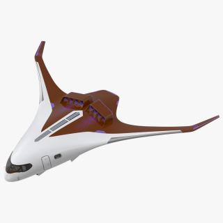 Ecological Aircraft Blended-Wing Body 3D