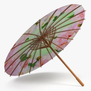 3D Traditional Chinese Oil Paper Umbrella model