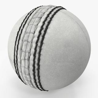 3D Cricket Ball White model