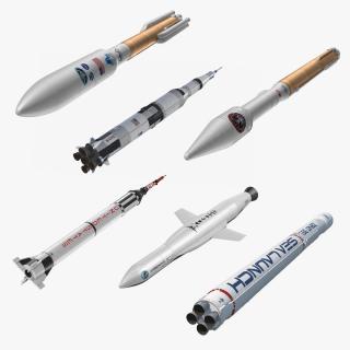 Space Rockets Collection 3D model