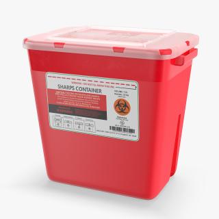 Medical Waste Disposal Container 3D