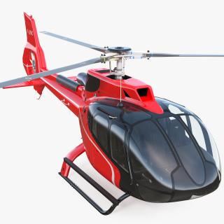 3D model Civil Helicopter Airbus H130 Rigged