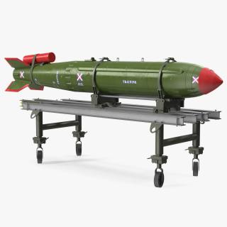 Cart with Israel Nuclear Warhead 3D