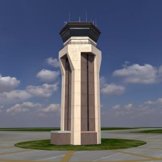 3D Air Force Base Control Tower model