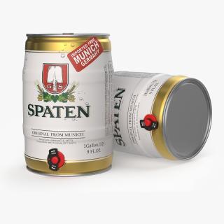 3D Spaten Beer 5 Liter Barrel