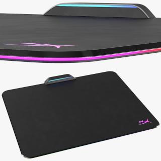 3D model HyperX FURY Ultra RGB Gaming Mouse Pad switched On