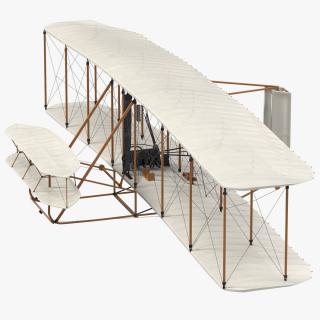 Wright Flyer Rigged 3D model