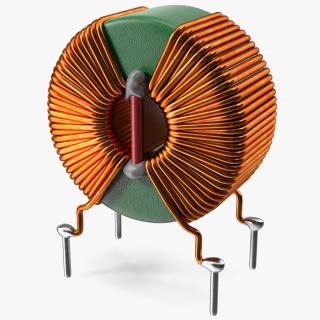 3D model Toroidal Choke Coil Filter Inductor