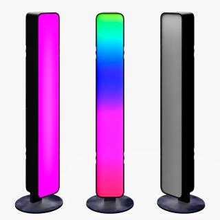 3D Vertical Dynamic Ambient Light Bar Set model