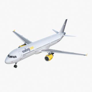 3D model Airbus A321 Vueling Airlines Rigged