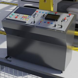 3D model Secondary Control Console