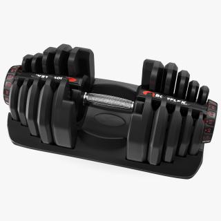 3D model Bowflex Selecttech 1090 Adjustable Dumbbell with Holder