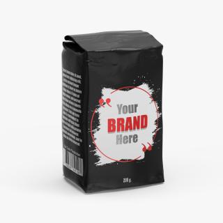 Foil Package 2lb Mockup Black 3D model