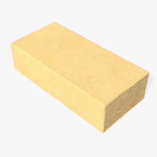 Ochre Solid Calcium Silicate Block 3D model