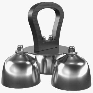 3D Silver Liturgical Altar Bell 3 Tones