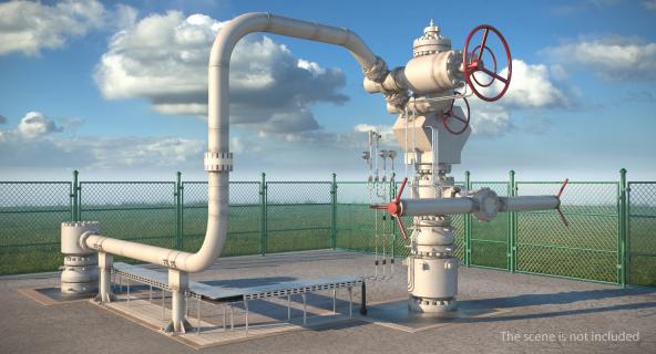 Oil Wellhead 2 3D model