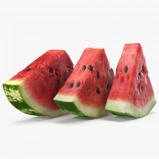 3D Sliced Watermelon Collection model