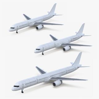 3D Boeing 757 Rigged Collection model